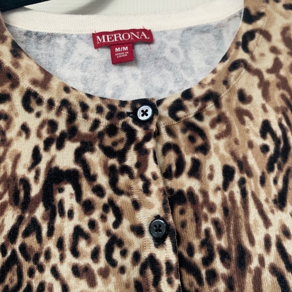 Merona, soft, fun animal print sweater - Picture 3 of 4